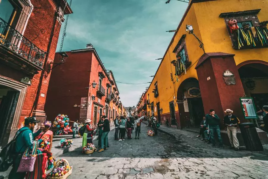 rue de San Miguel de Allende dans l'Etat de Guanajuato