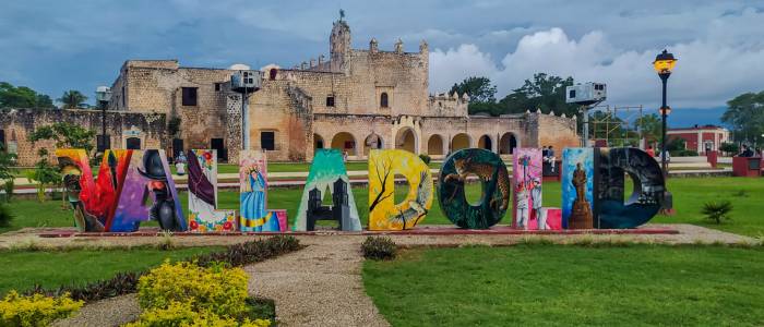 Lettres colorées de la ville de Valladolid